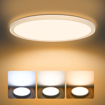 400mm簡約款側發(fā)光超薄吸頂燈-單色溫/無極調光調色色溫吸頂燈